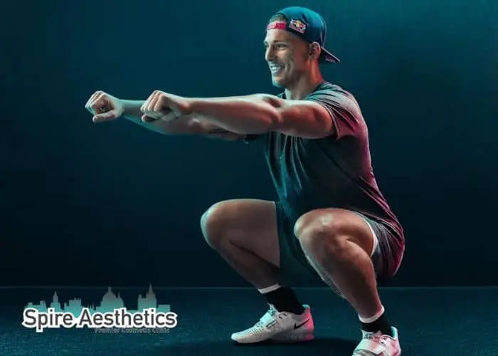 Image of man build leg muscle Sutton Coldfield through exercise