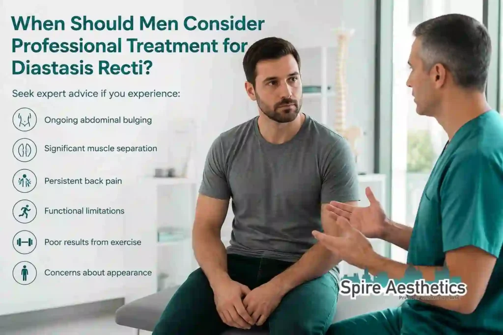 When Should Men Consider Professional Treatment for Diastasis Recti Sutton Coldfield?